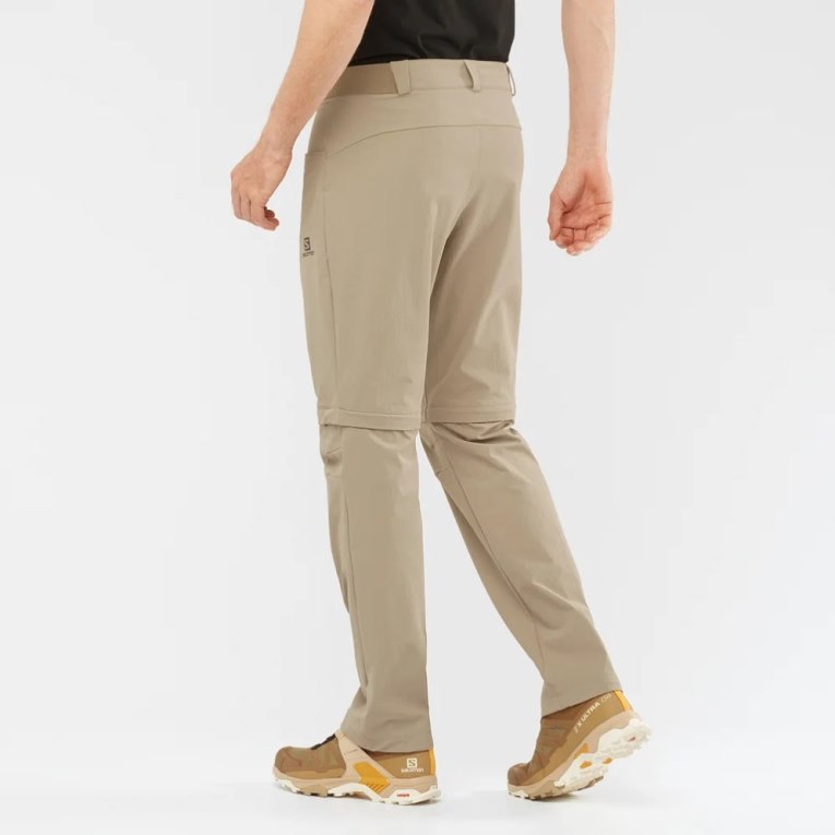 Pantalones Deportivos Salomon Wayfarer Zip Off Hombre Kaki | MX CVTS382